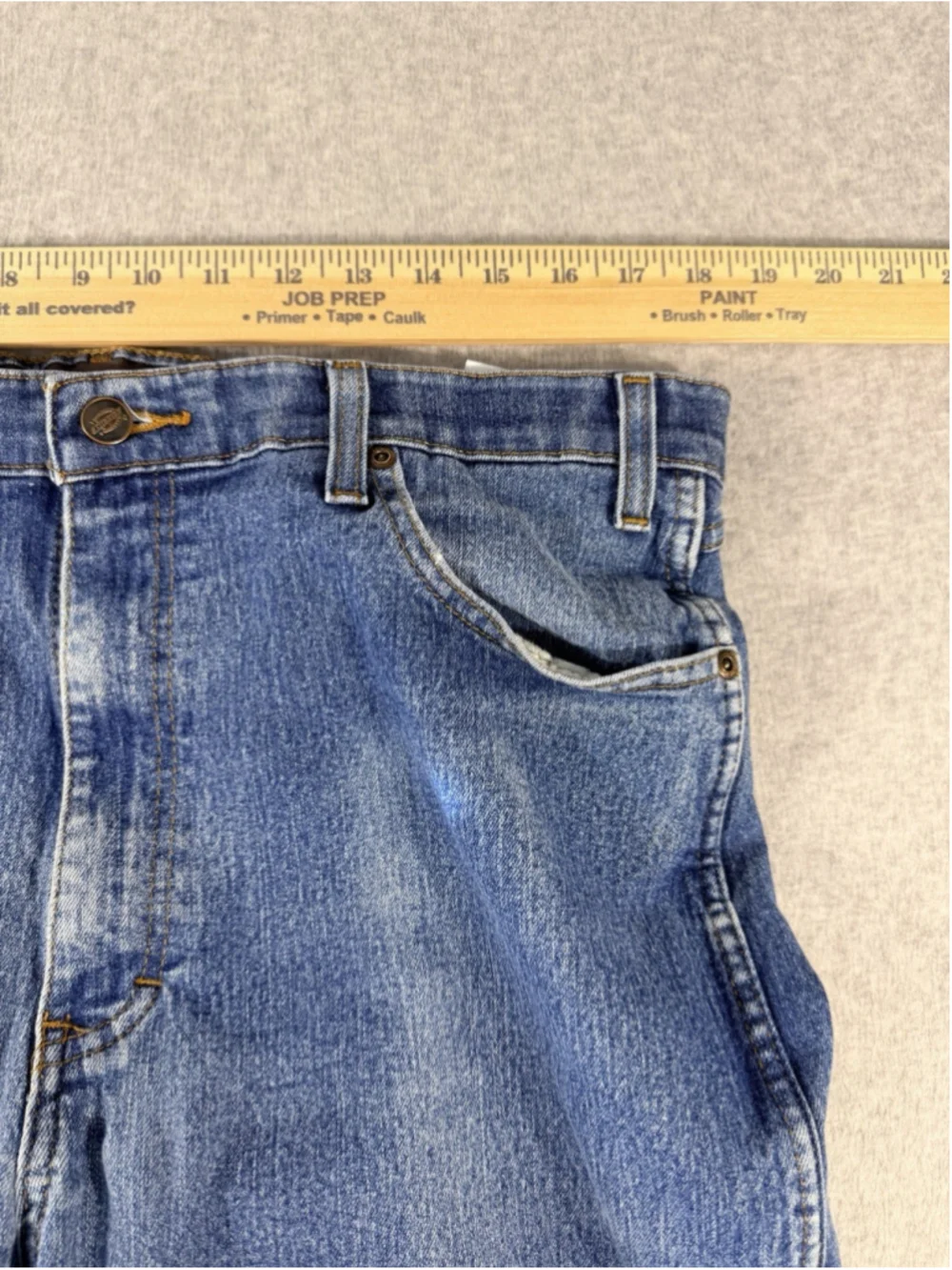 Dickies FLEX Men’s Jeans 38x32 Blue Stretch Straight Leg Denim Work Casual